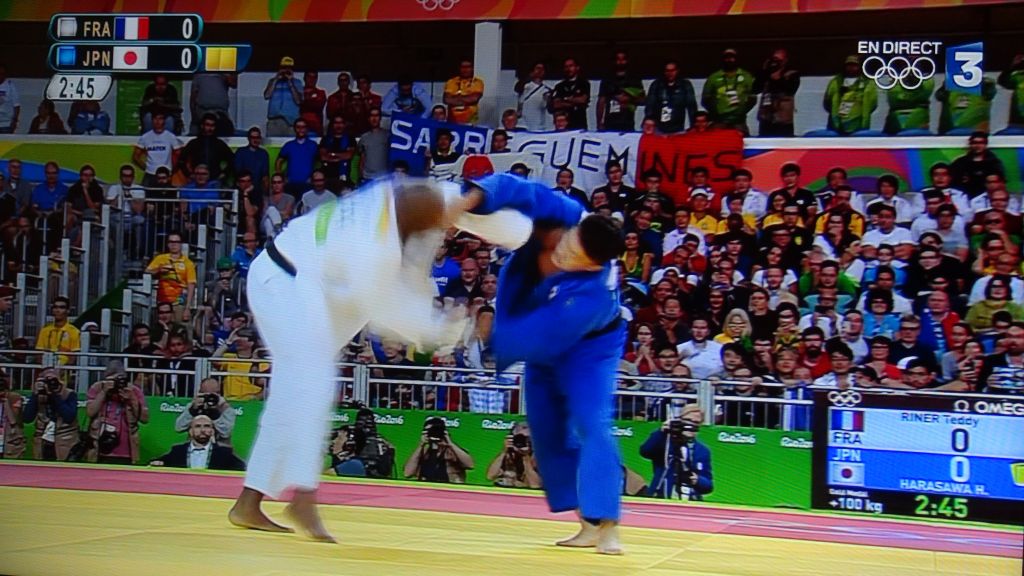 JUDO.Teddy RINER 2ème titre olympique ce soir à Rio face au japonais H HARASAWA dans la catégorie des lourds