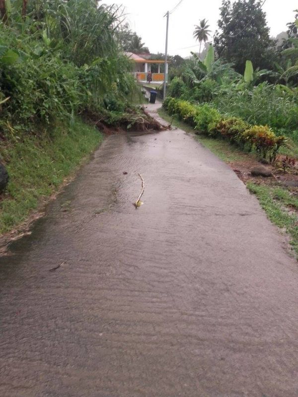 MARTINIQUE. De nombreux glissements de terrain au Lorrain