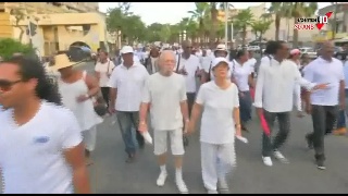 GUADELOUPE. Marche blanche à Pointe à pitre contre la violence, images de notre partenaire Canal 10
