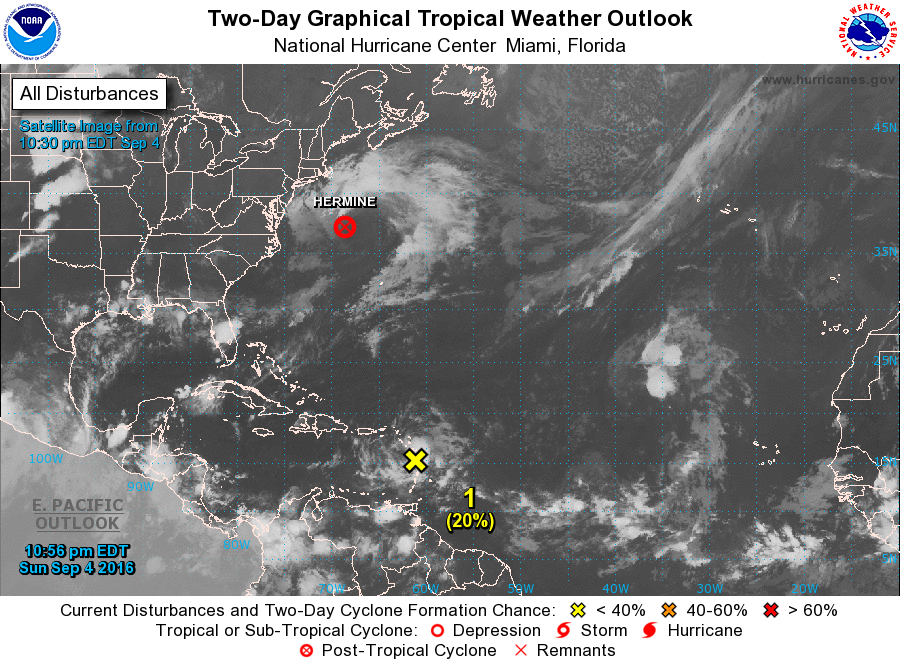 GUADELOUPE. Niveau de vigilance : ORANGE Danger : Fortes pluies et Orages, Vents violents, Mer dangereuse à la côte