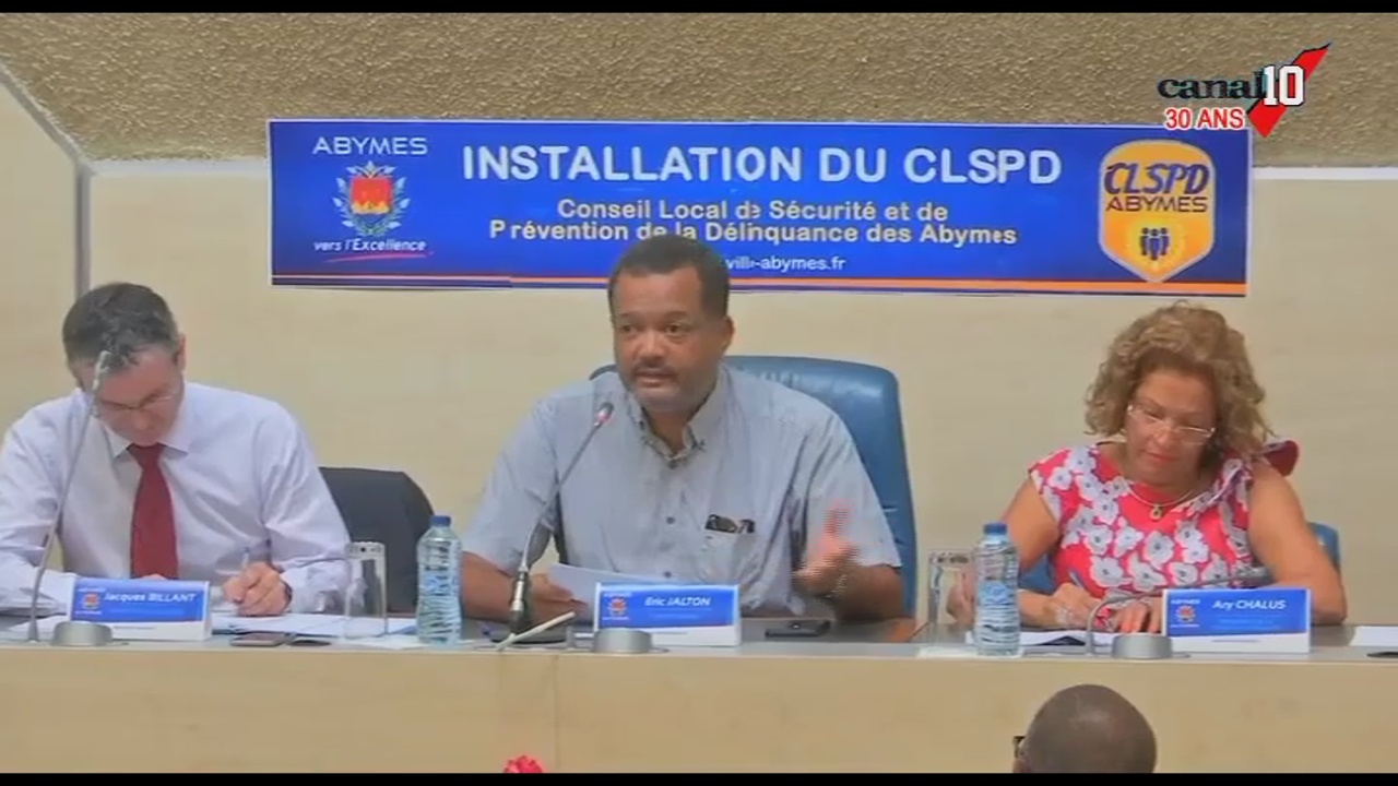 [Vidéo] GUADELOUPE. Installation du conseil de sécurité et de prévention de la délinquance des Abymes. reportage de Canal 10