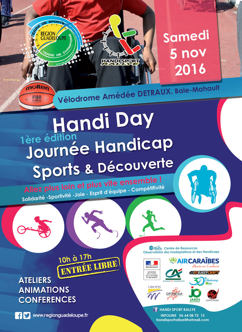 GUADELOUPE. 1re édition du Handi Day : Journée « Handicap Sport & Découverte » au Vélodrome Amédée Detraux