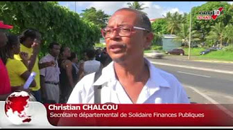 [Vidéo] Grève dans les finances publiques aux Abymes (Canal 10)