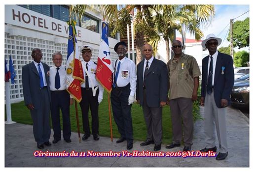 GUADELOUPE. Commémoration du 11 novembre à Vieux habitants.