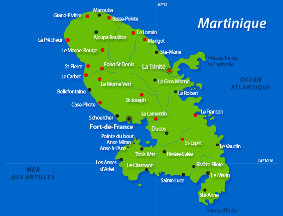 MARTINIQUE. Les communes de BASSE-POINTE, LORRAIN, MARIGOT et SAINTE-MARIE ont été reconnues en état de catastrophe naturelle
