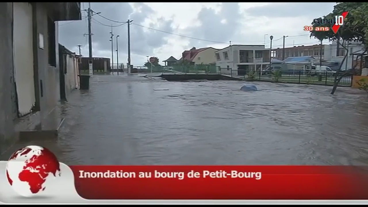 [Vidéo]GUADELOUPE. Inondations en raison du mauvais temps (Canal 10)