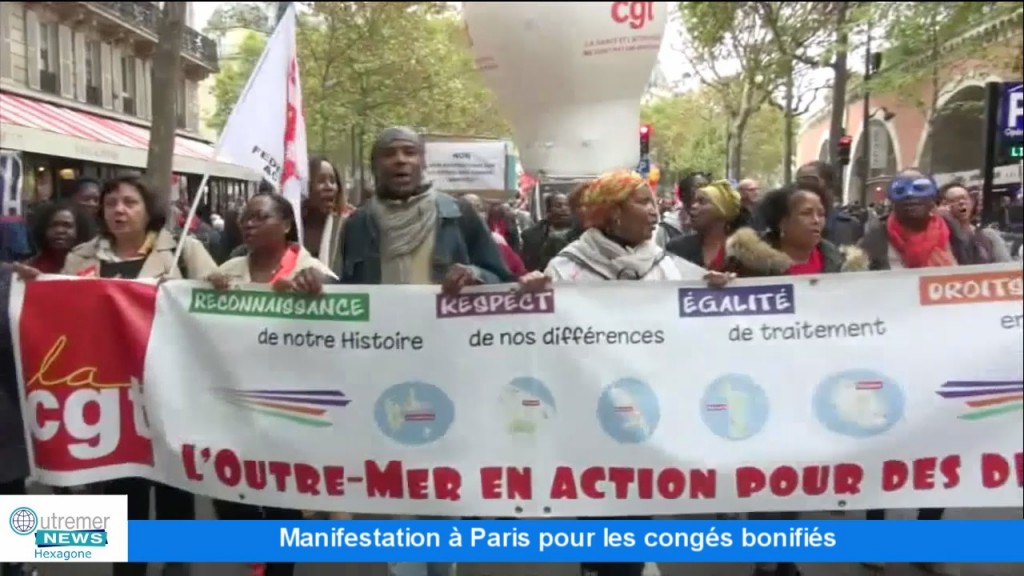 [Vidéo] HEXAGONE. Manifestation à Paris pour les congés bonifiés