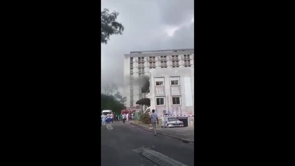 GUADELOUPE. INCENDIE DU CHU DE POINTE-A-PITRE POINT DE SITUATION.