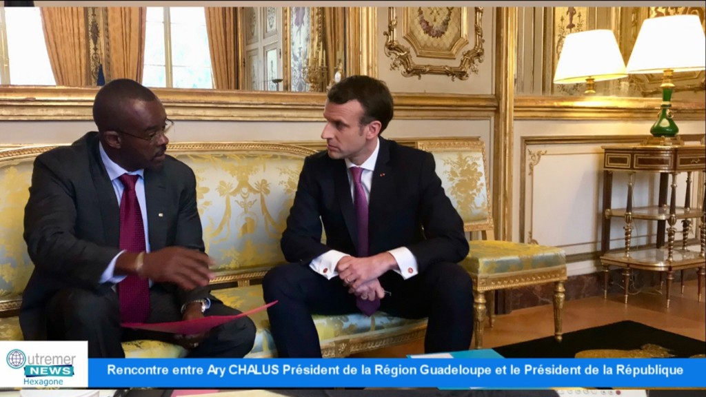 [Vidéo] HEXAGONE. Rencontre entre Ary CHALUS Président de la Région Guadeloupe et le Président de la République à l’Elysée