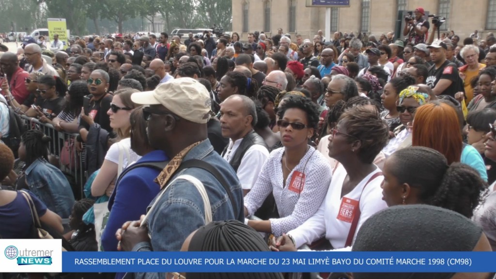 [Vidéo] HEXAGONE. Rassemblement Pour La Marche Du 23 Mai Limyè Bayo Du Cm98 Place Du Louvre Paris 2018