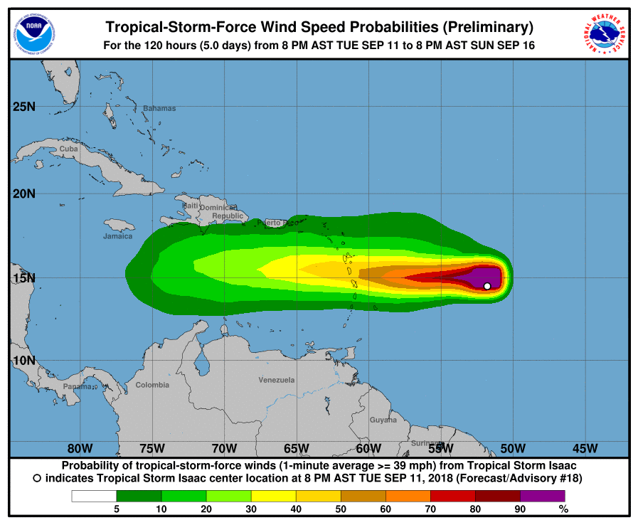 Météo. GUADELOUPE. Cyclone ISAAC : La Guadeloupe en alerte orange cyclonique les écoles fermées dès mercredi 13h