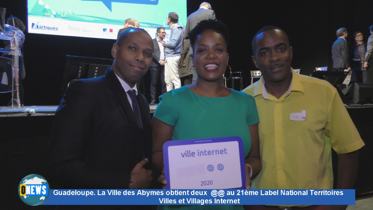 [Vidéo] Guadeloupe La Ville des Abymes obtient deux @@ au 21ème Label National Territoires Villes et Villages Internet.