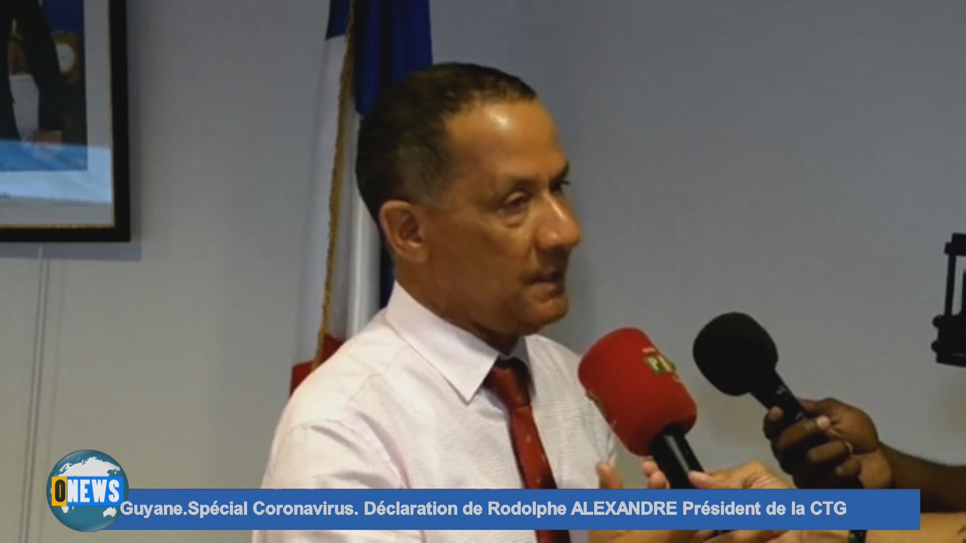 [Vidéo] Onews Guyane coronavirus. Déclaration de Rodolphe ALEXANDRE Président de la CTG