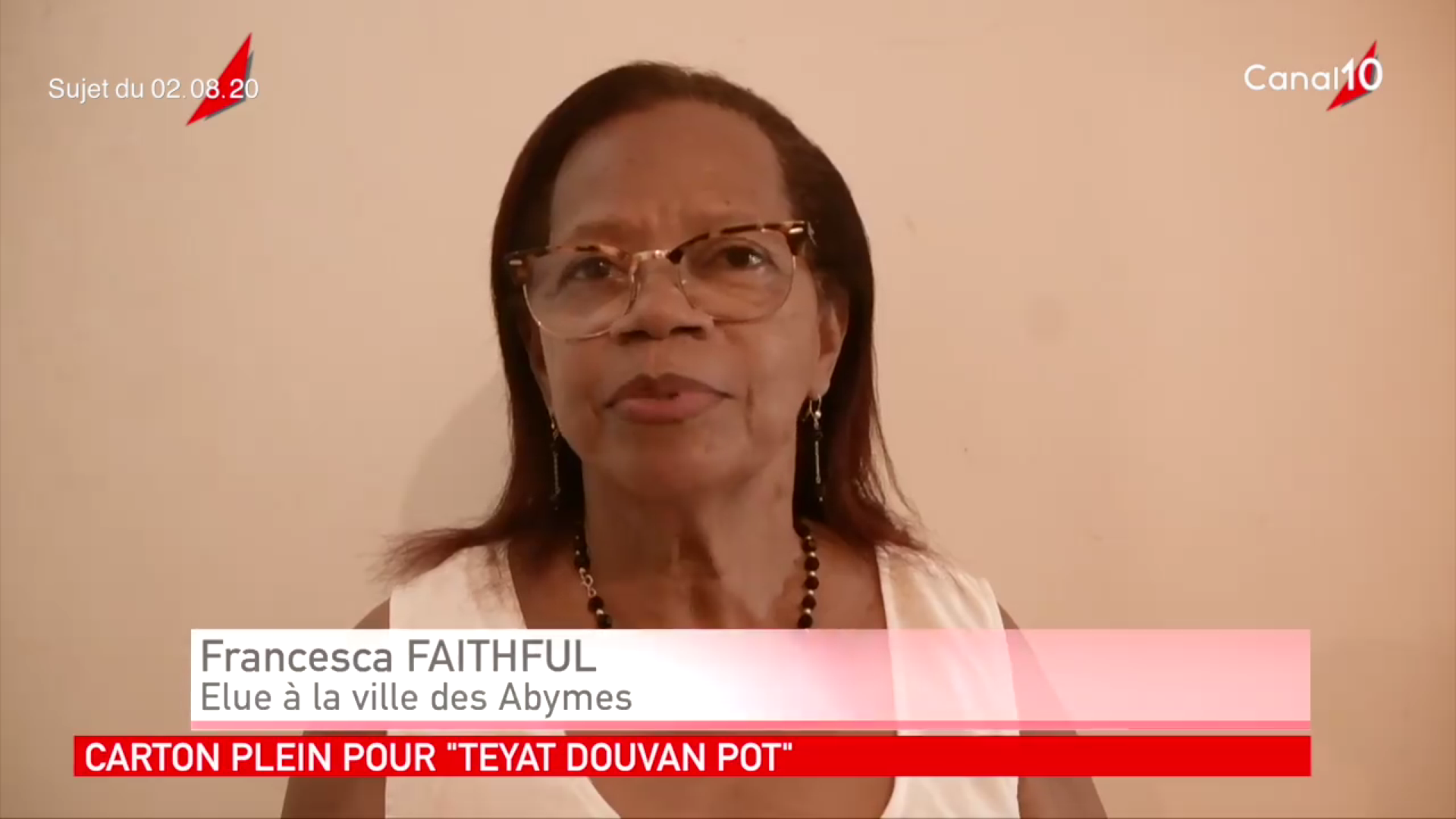 [Vidéo] Onews Guadeloupe. Succès pour Téyat douvan pot (Canal 10)