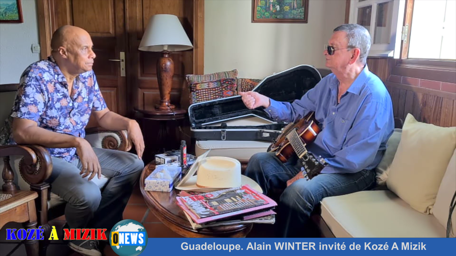 [Vidéo] Onews Guadeloupe. Alain WINTER invité de Kozé A Mizik