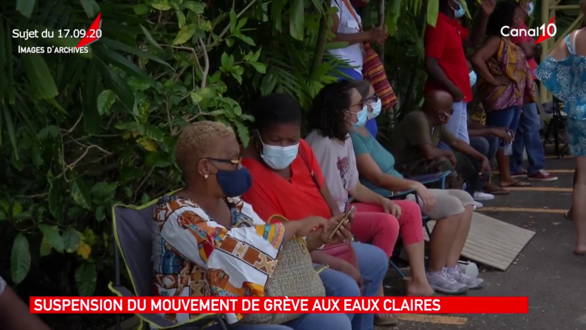 Onews Guadeloupe. Fin de la grève à la cilinique des Eaux Vives (canal 10)