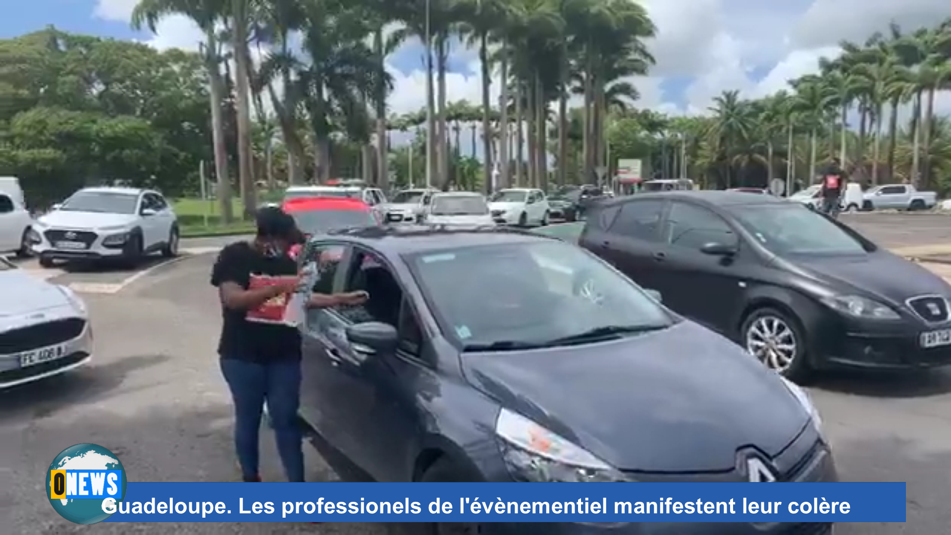 [Vidéo] Onews Guadeloupe. Les professionels de l’évènementiel manifestent leur colère (canal 10)