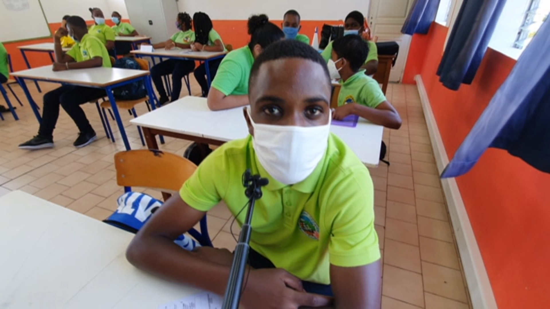 [Vidéo] Onews Martinique. Sondage sur le port du masque dans les écoles (Kmt)