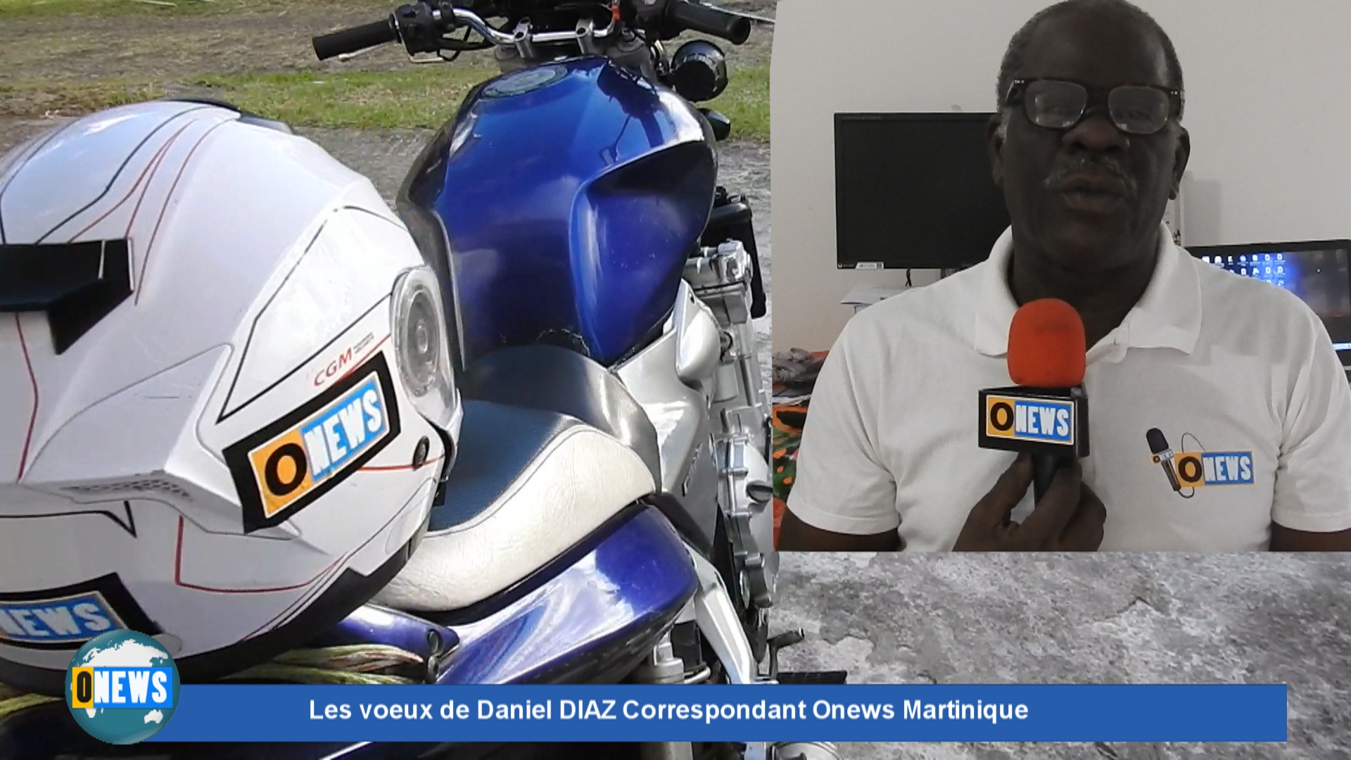 [Vidéo] Onews Martinique. Les Voeux de Daniel DIAZ Correspondant Outremernews Martinique