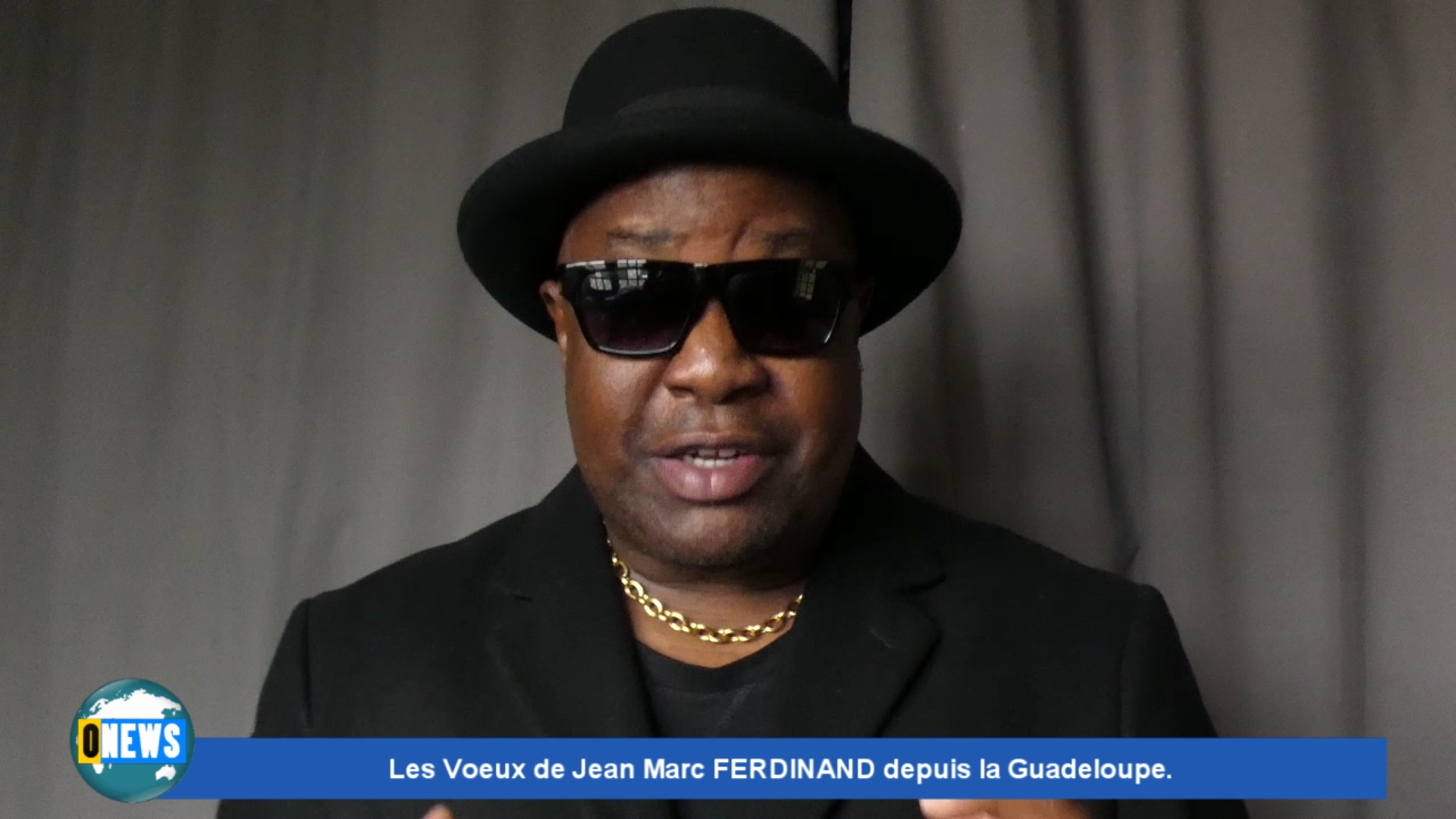 Onews Guadeloupe. Les Voeux de Jean Marc FERDINAND depuis la Guadeloupe.