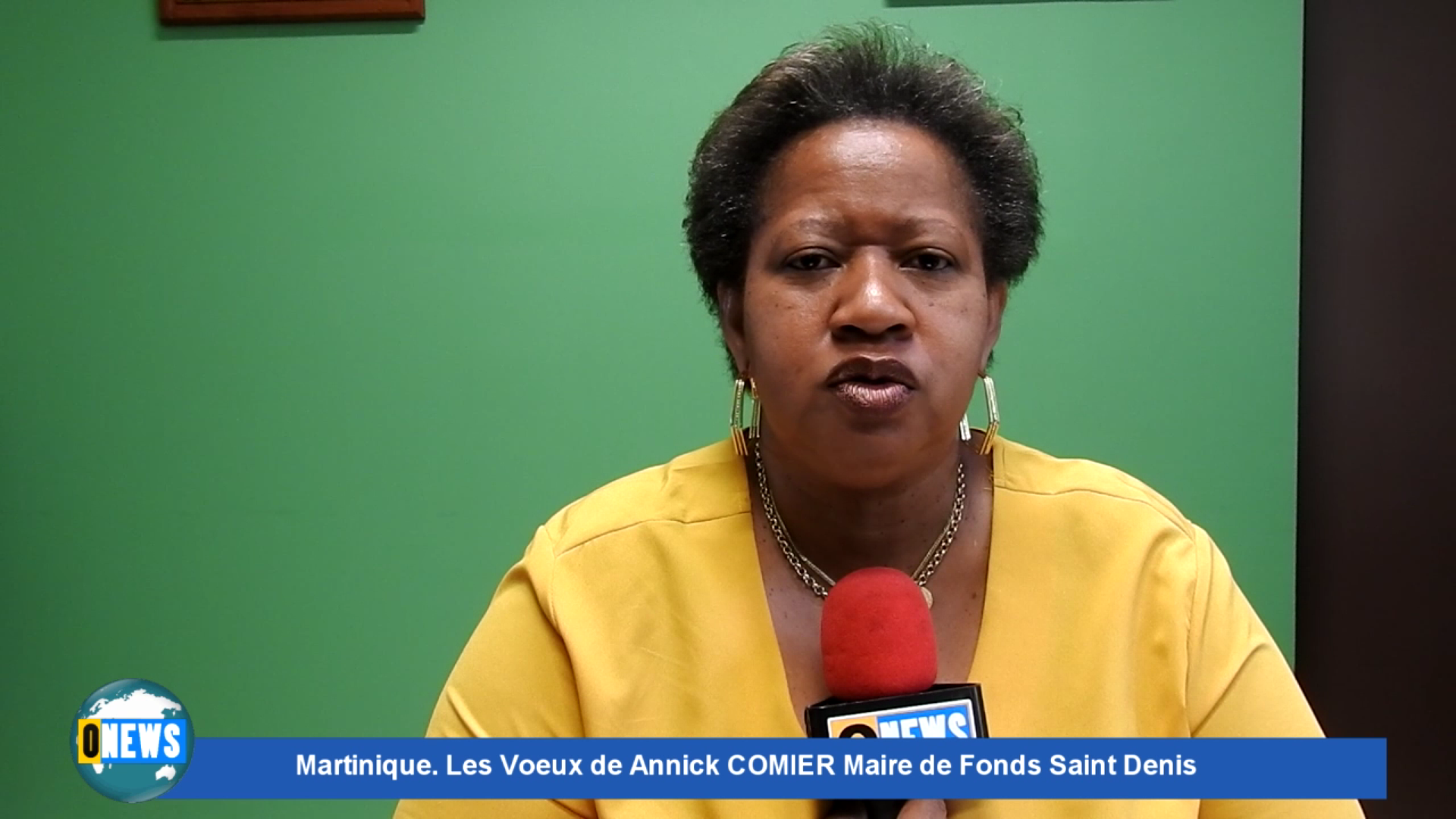 Onews Martinique. Les voeux de Annick COMMIER Maire de fonds Saint Denis