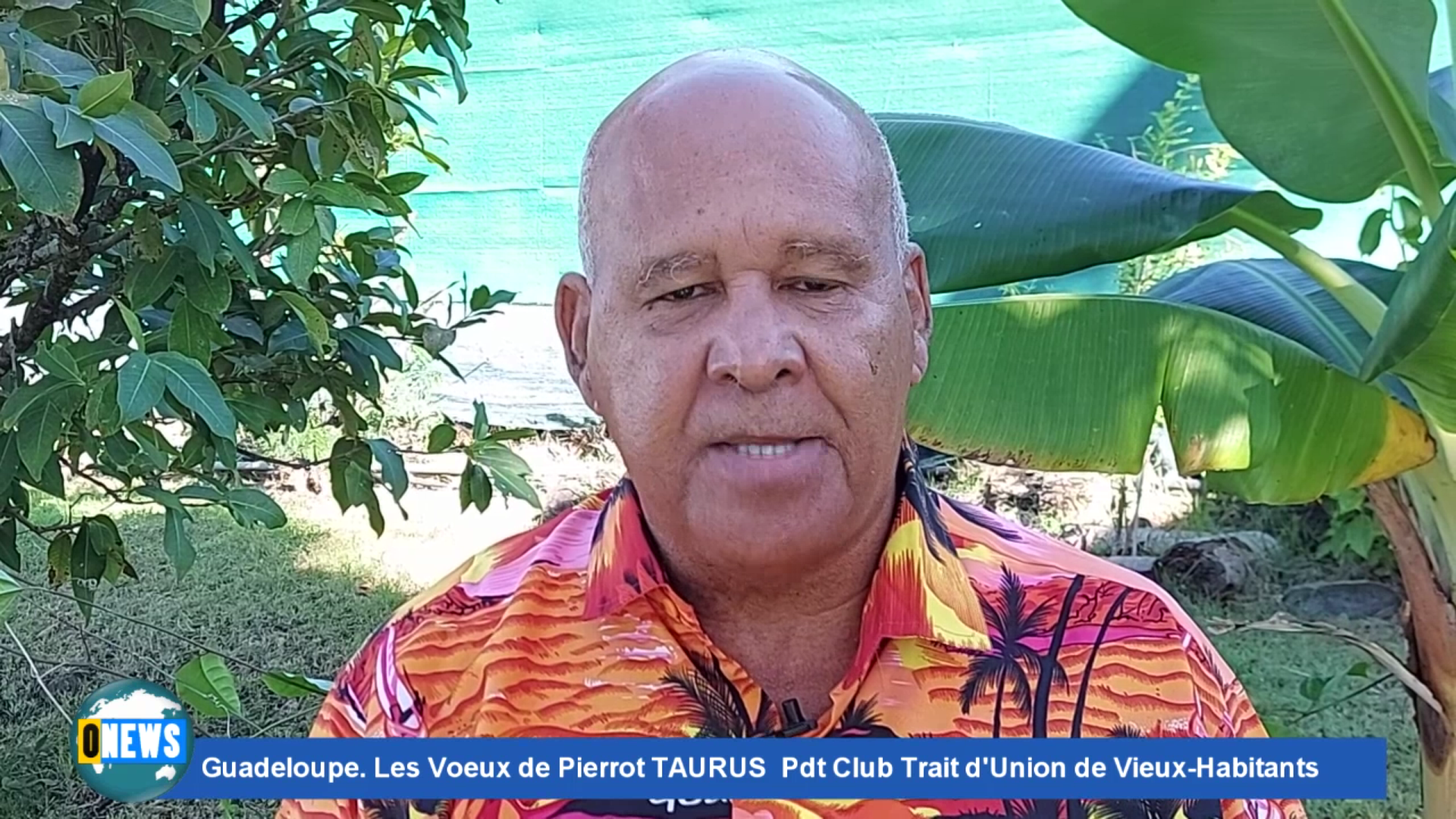 [Vidéo] Onews Guadeloupe. Les Voeux de Pierrot TAURUS Pdt Club Trait d’Union de Vieux-Habitants