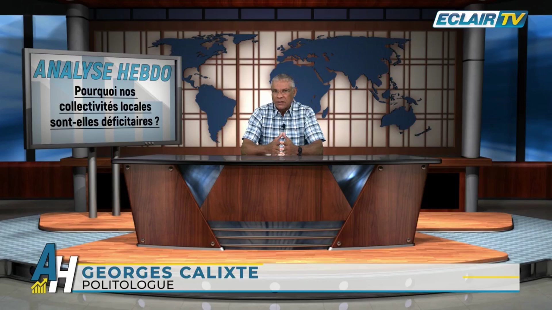 Onews Guadeloupe. Analyse Hebdo de Georges CALIXTE Politologue ( Eclair Tv)