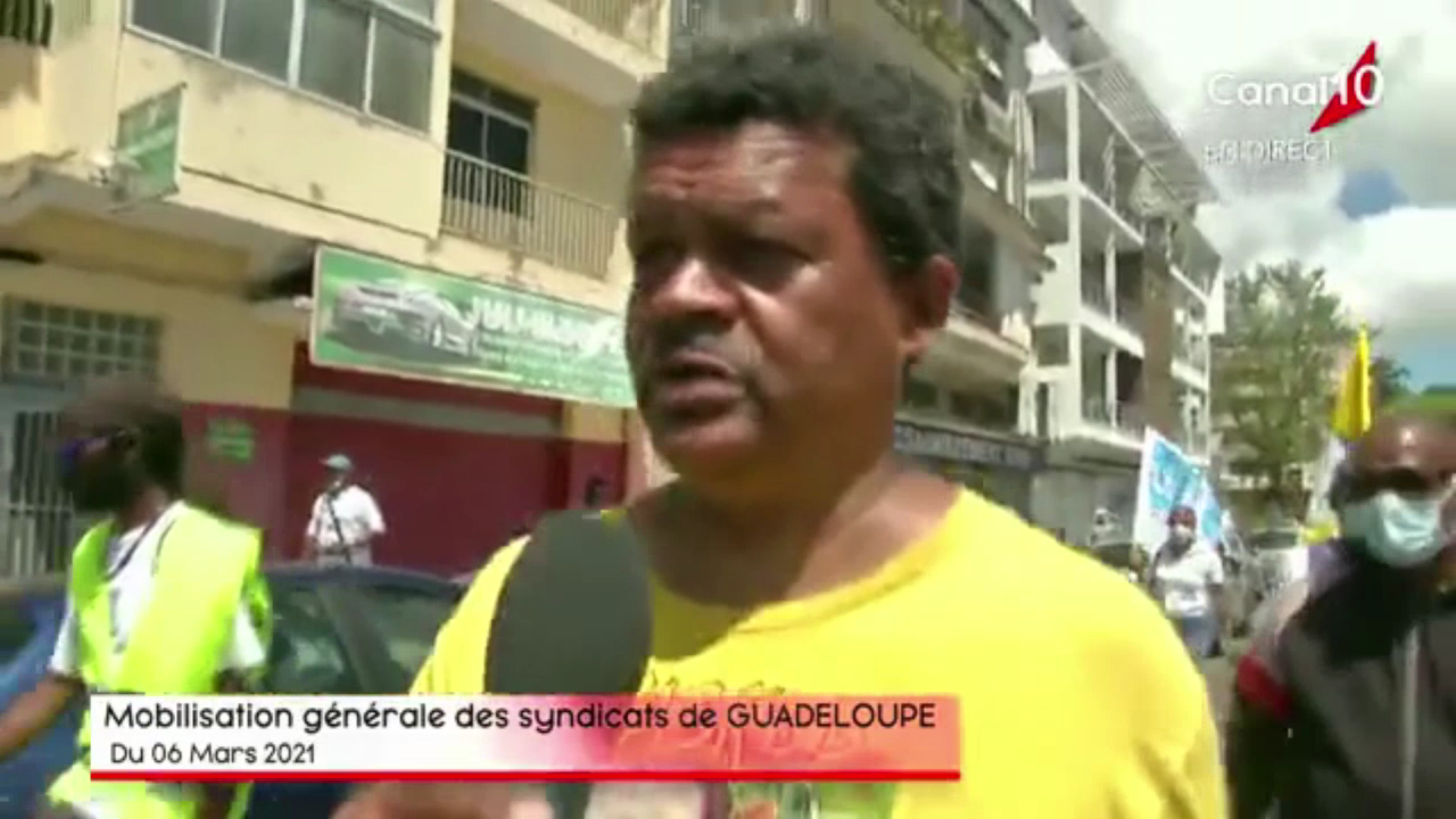 [Vidéo] Onews Guadeloupe. Manifestation sociale à l appel de plusieurs organisations syndicales (Canal 10)