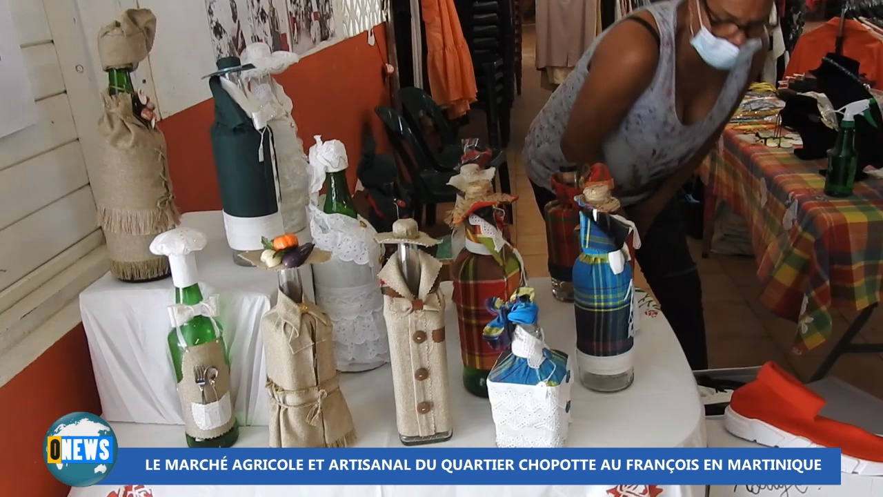 [Vidéo] Onews Martinique. Le marché agricole et artisanal quartier Chopotte au François.