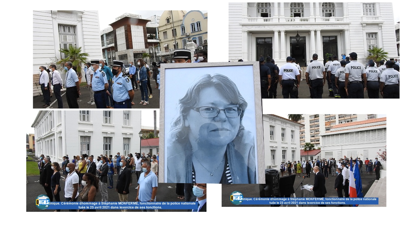 [Vidéo] Onews Martinique. Hommage à Stéphanie MONFERMÉ, fonctionnaire de la Police nationale tuée à Rambouillet