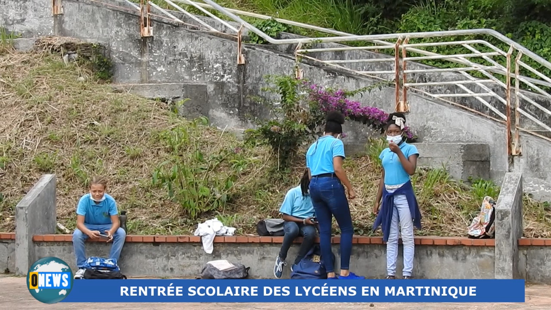 [Vidéo] Onews Martinique. La rentrée des jeunes du Lycée Frantz FANON