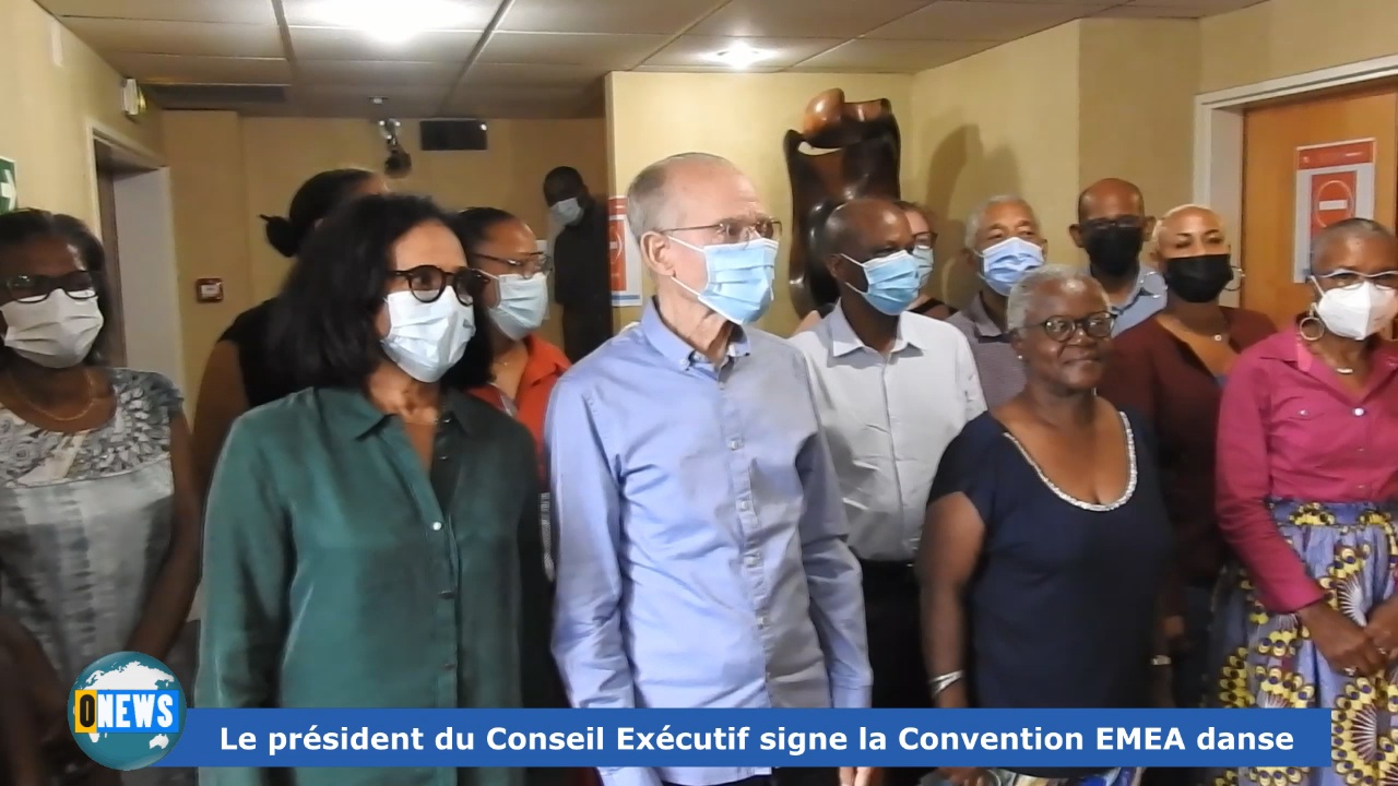 [Vidéo] Onews. Martinique. Signature de Convention entre la CTM et EMEA danse.