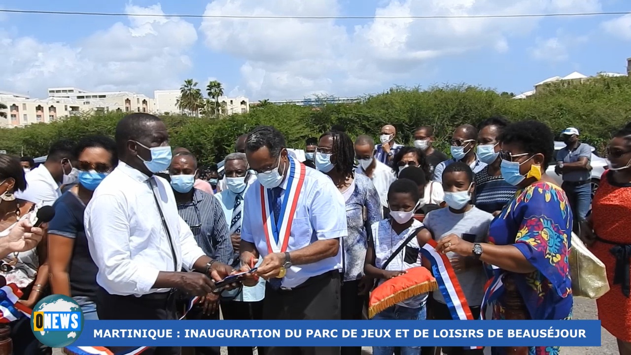 [Vidéo] Onews Martinique. Inauguration du parc de jeux et loisirs de Beauséjour (Trinité)