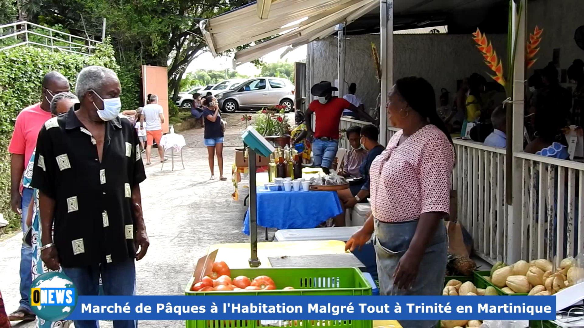 [Vidéo] Onews Martinique. Marché de Pâques Habitation Malgré tout à Trinité
