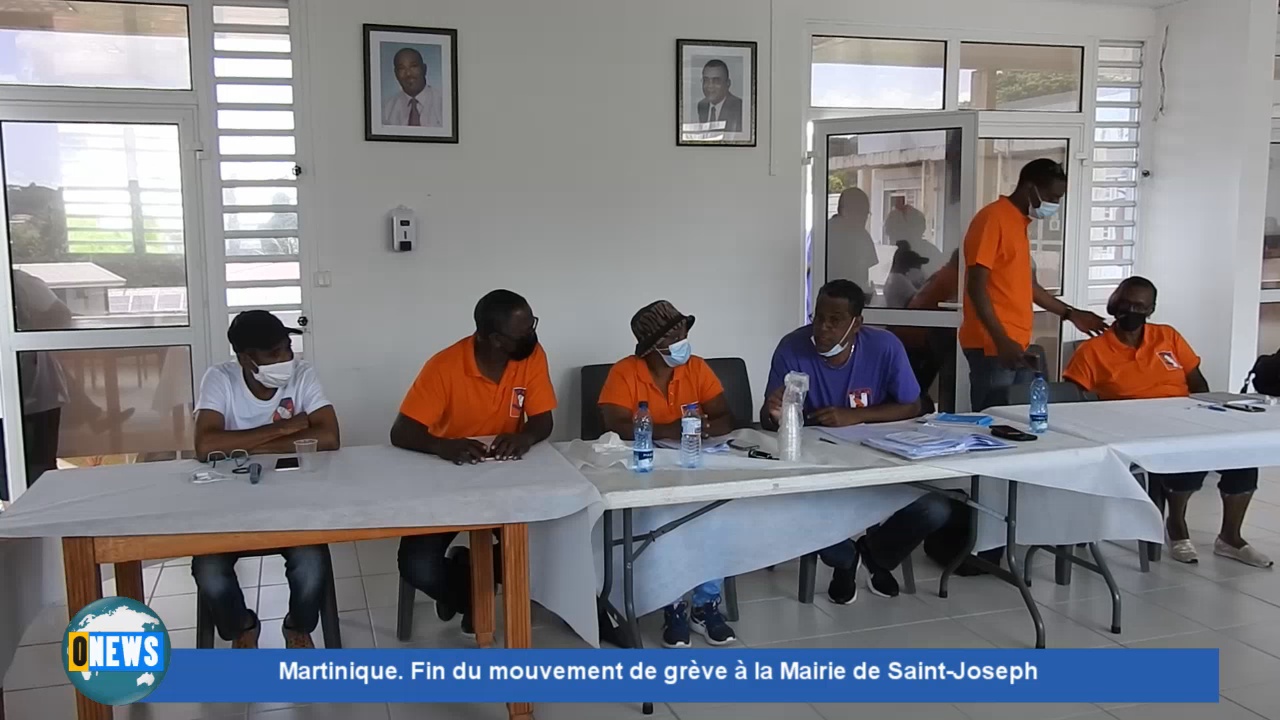 [Vidéo] Onews Martinique. Fin du mouvement de grève à la Mairie de Saint-Joseph.