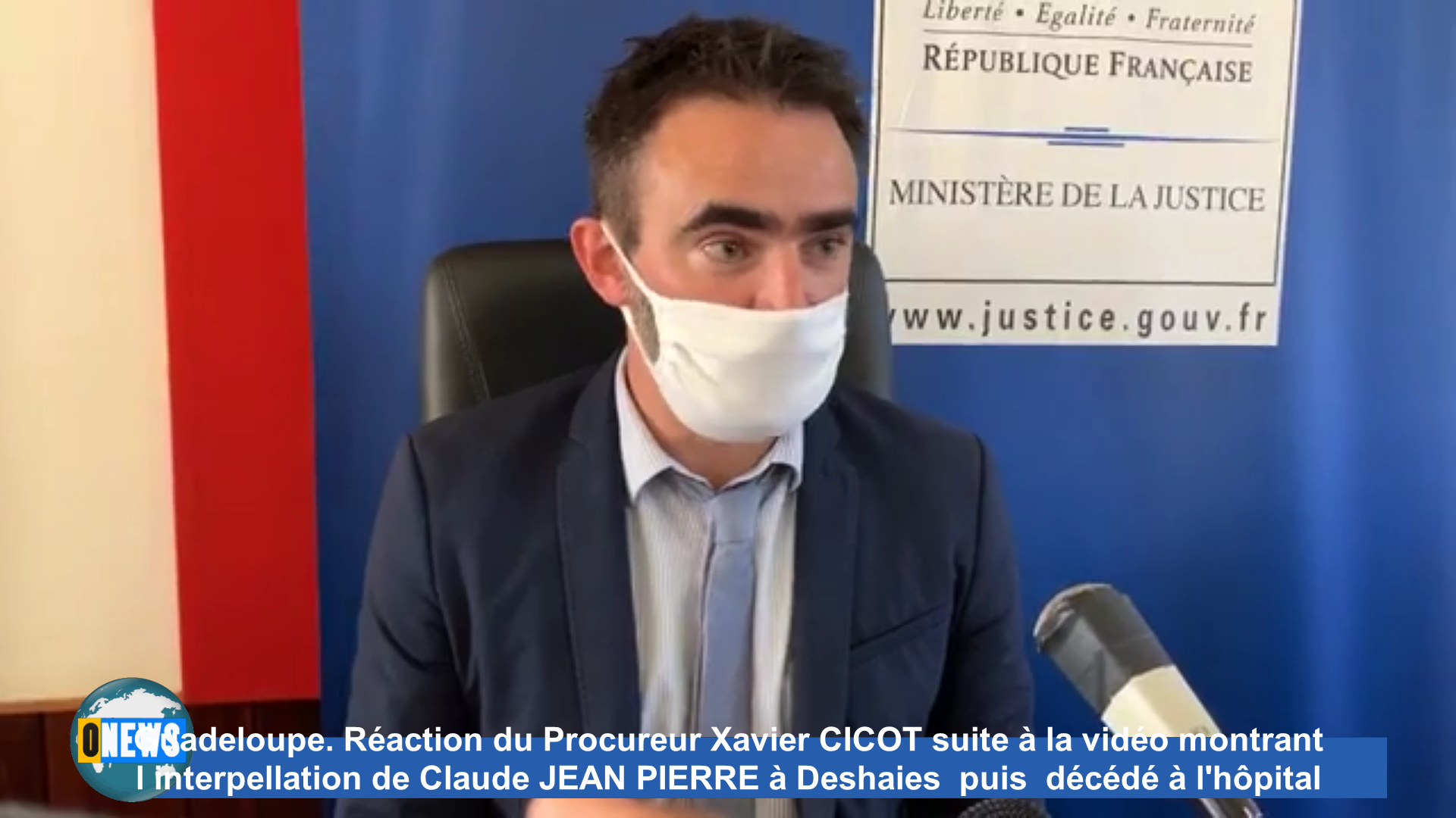 [Vidéo] Guadeloupe. Réaction du Procureur Xavier CICOT suite à la vidéo montrant l interpellation de Claude JEAN PIERRE à Deshaies  puis  décédé à l’hôpital.