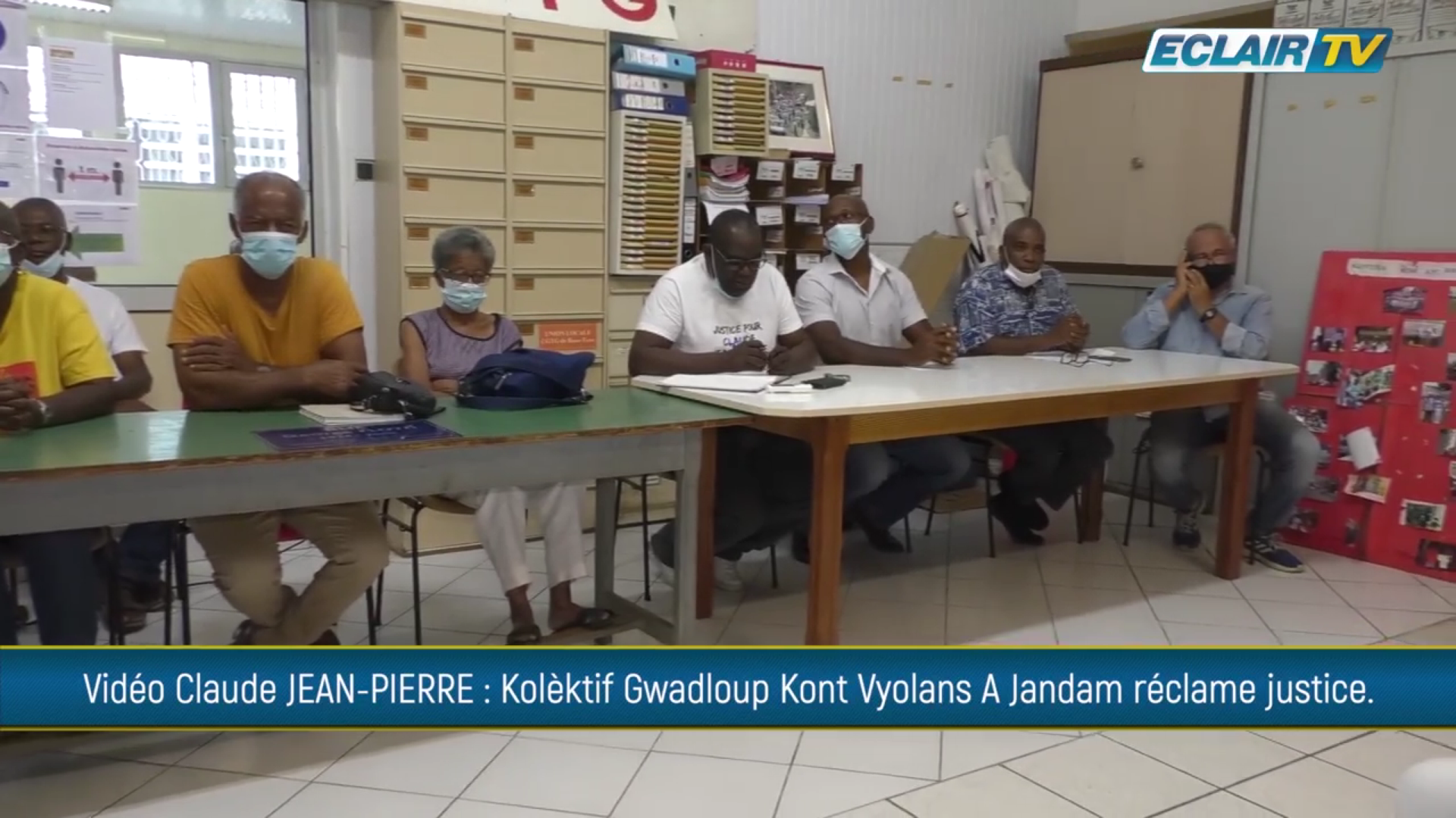 Onews Guadeloupe.  Claude JEAN-PIERRE : Le Kolektif Gwadloup Kont Vyolans A Jandam réclame justice .