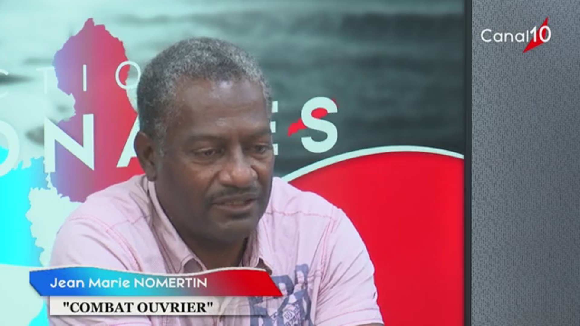 [Vidéo]Onews Guadeloupe. Élections Régionales Liste Combat ouvrier avec Jean Marie NOMERTIN invitée de Canal 10