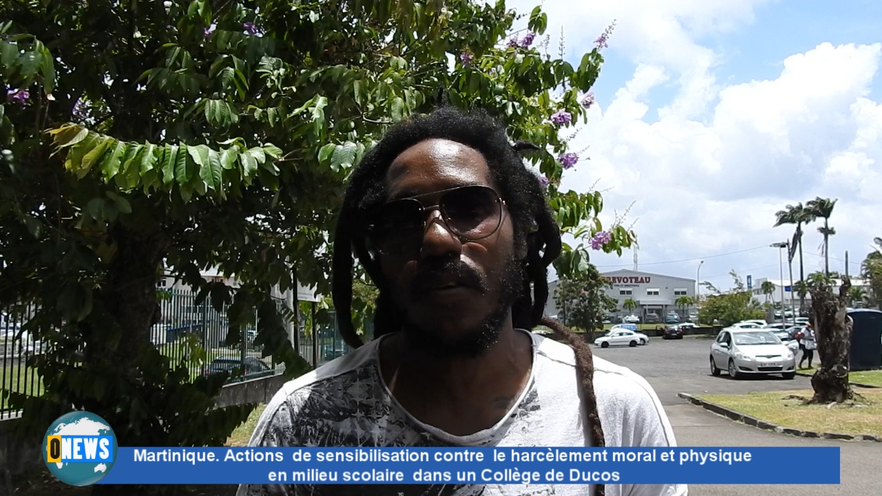 [Vidéo] Onews Martinique. Sensibilisation contre le harcèlement moral en milieu scolaire à Ducos avec pour invité SAEL.