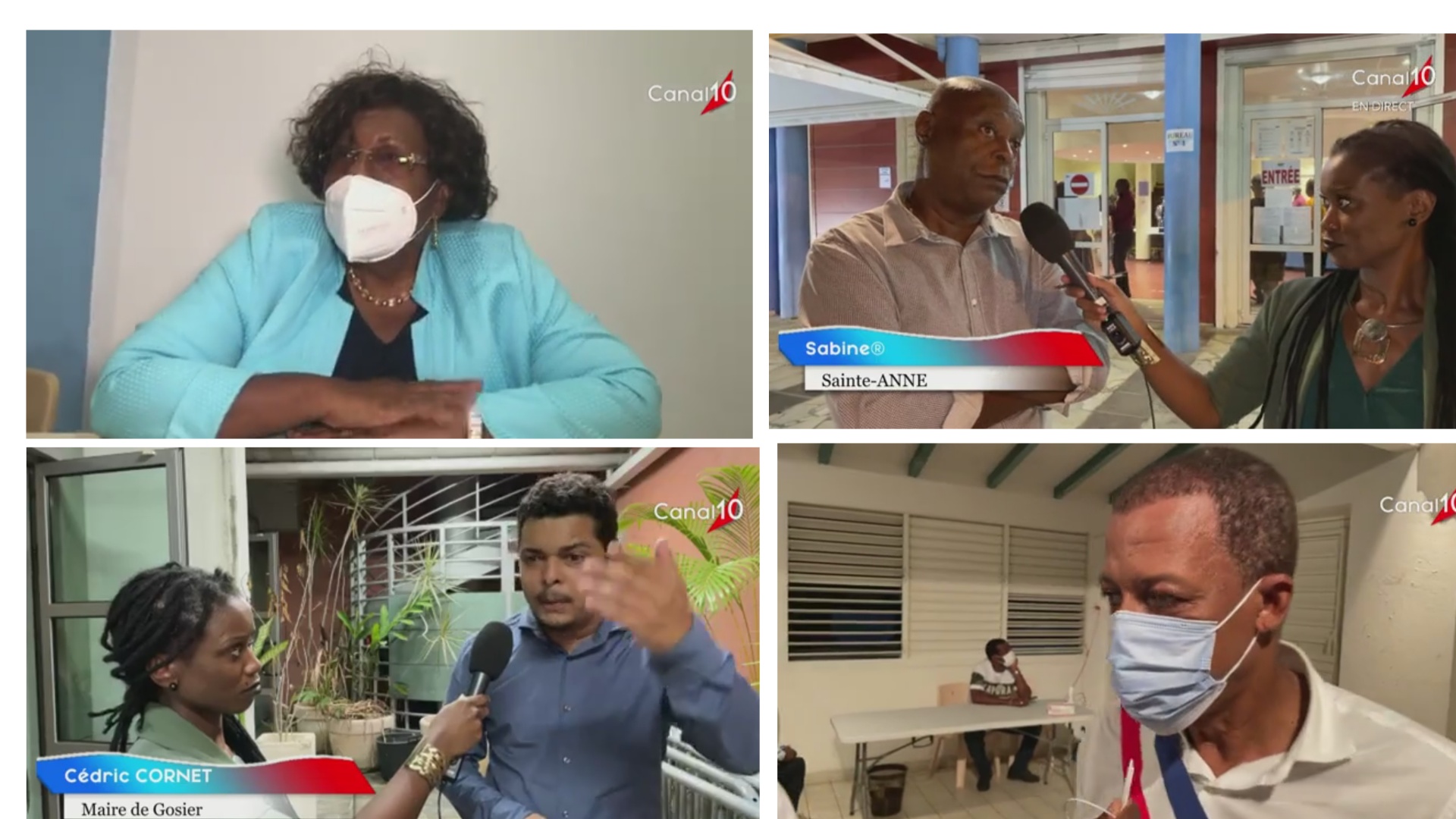 [Vidéo] Onews Guadeloupe. Soirée électorale. Réactions et Résultats (Canal 10). Nette avance pour la liste Ary CHALUS (canal 10)