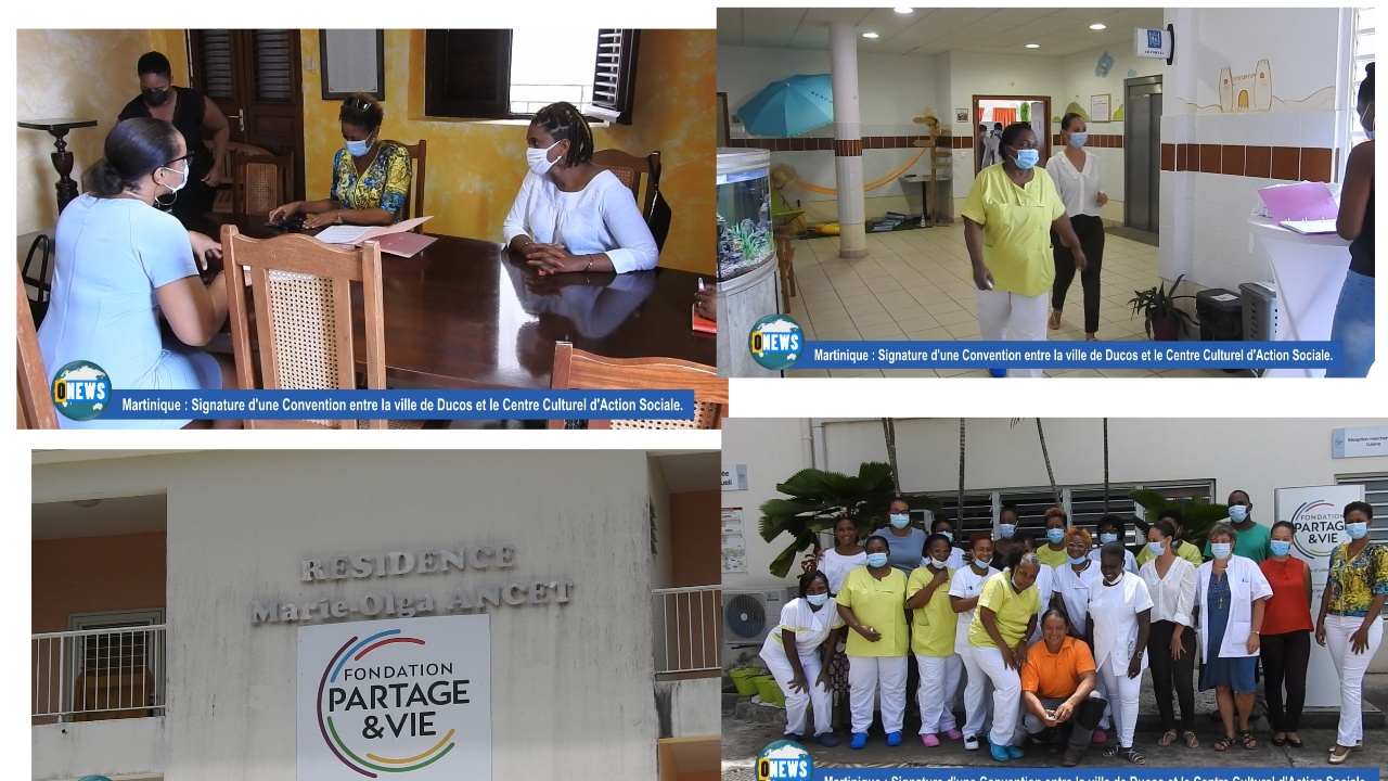 [Vidéo] Martinique. Signature d une convention entre la ville de  Ducos et le centre culturel  d action sociale