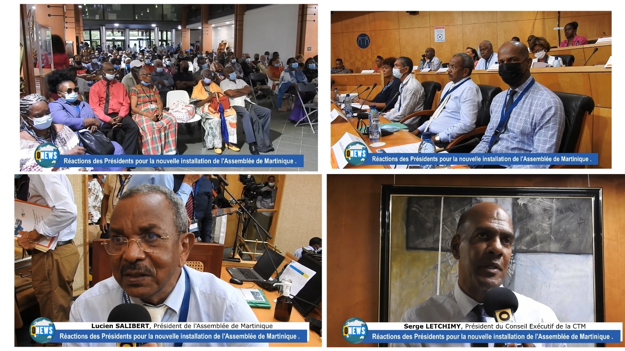 [Vidéo] Onews Martinique. Interview de Lucien SALIBERT et Serge LETCHIMY élus de La CTM Président de l’Assemblée et Président du Conseil  Exécutif de la CTM