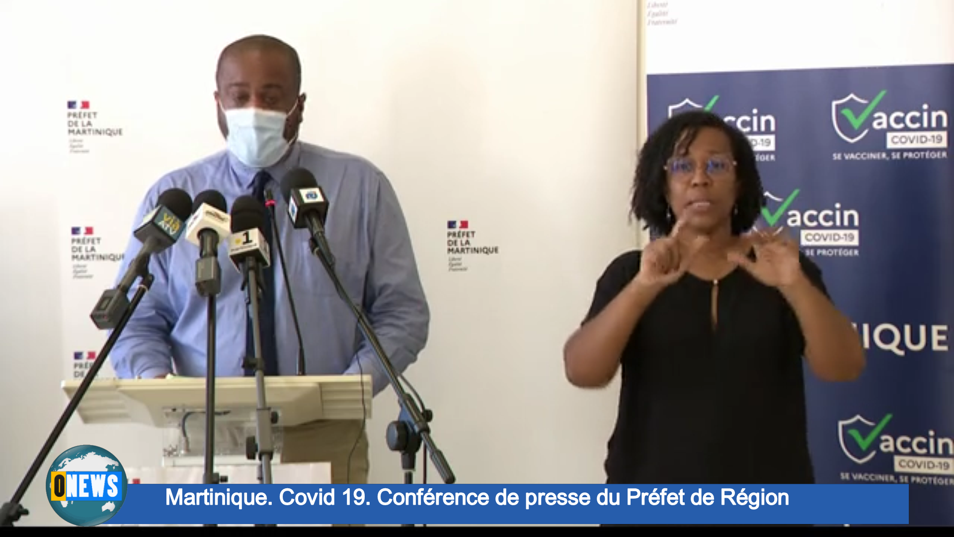 [Vidéo] Martinique. Covid . Conférence de presse du Préfet de Région.