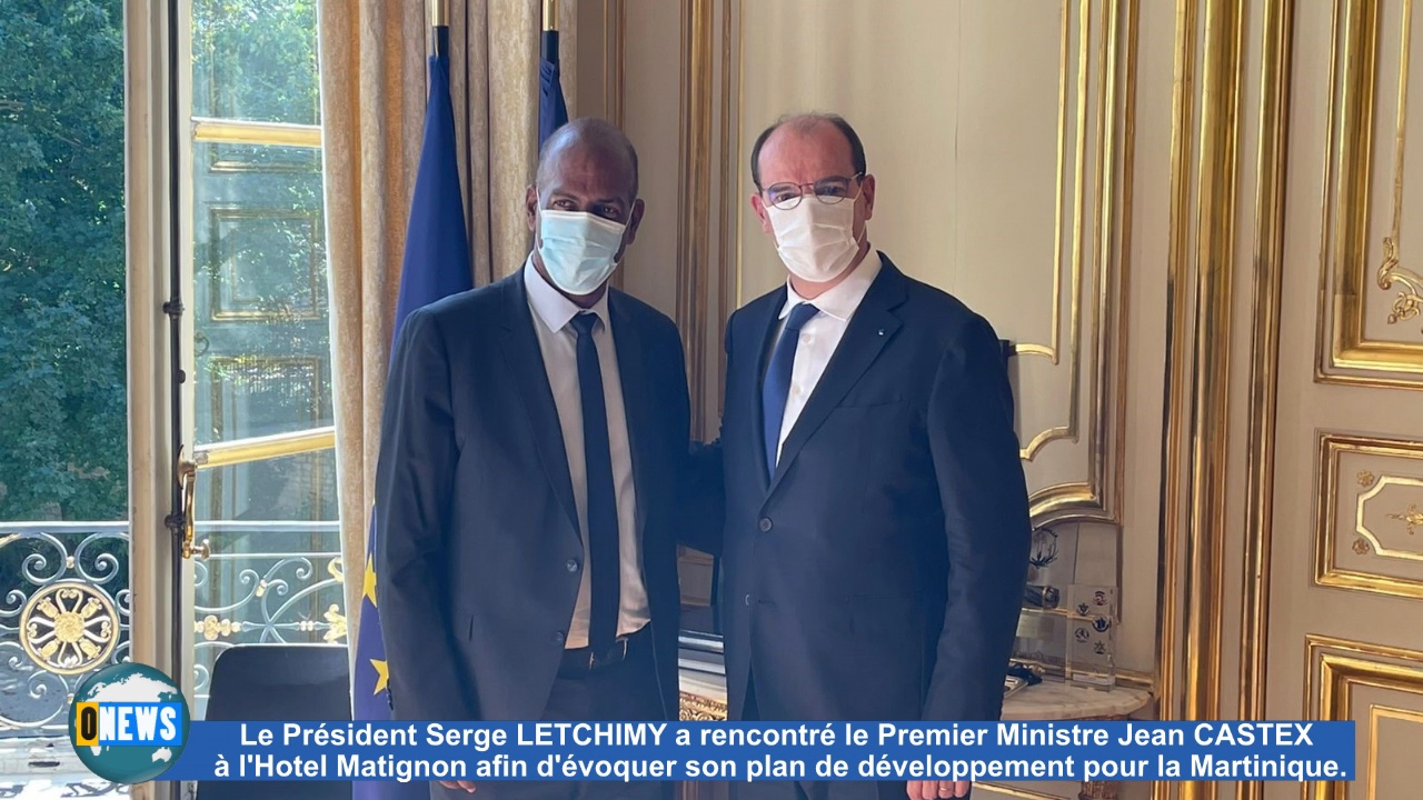 [Vidéo] Hexagone Serge LETCHIMY Président exécutif de la CTM reçu à Matignon par le Premier Ministre Jean CASTEX