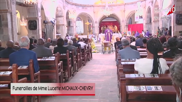 [Vidéo] Onews Guadeloupe. Les Obsèques de Lucette MICHAUX CHEVRY à Basse Terre