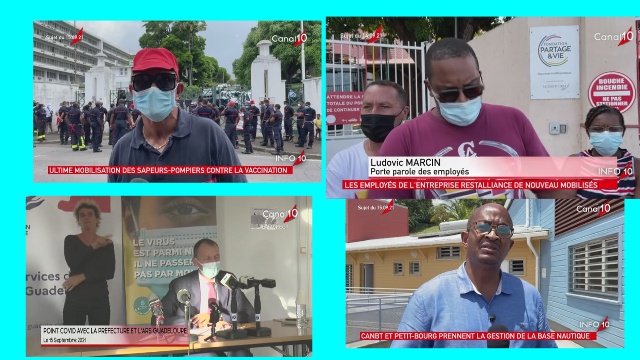 [Vidéo] Onews Guadeloupe. le Jt de canal 10. A la une Baisse de contamination et allègement du confinement prévu