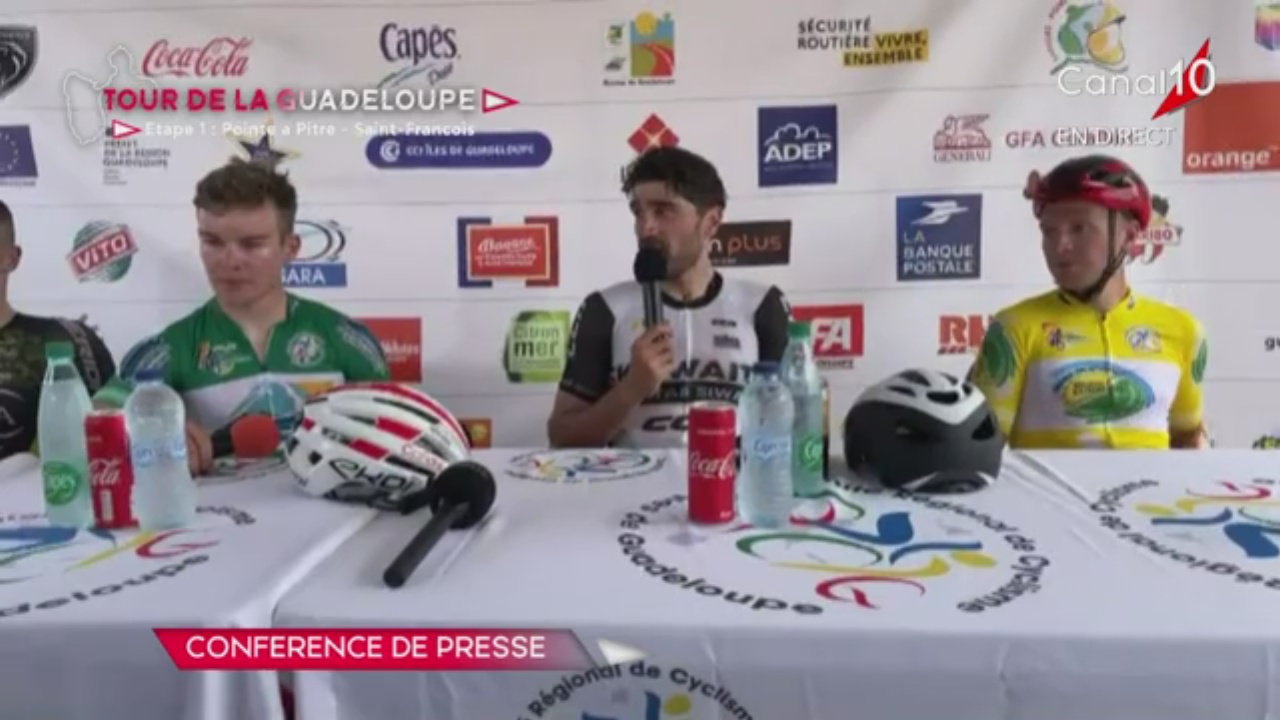 [Vidéo] Tour Cycliste Guadeloupe. Les dernières minutes de l arrivée de la 1ère étape