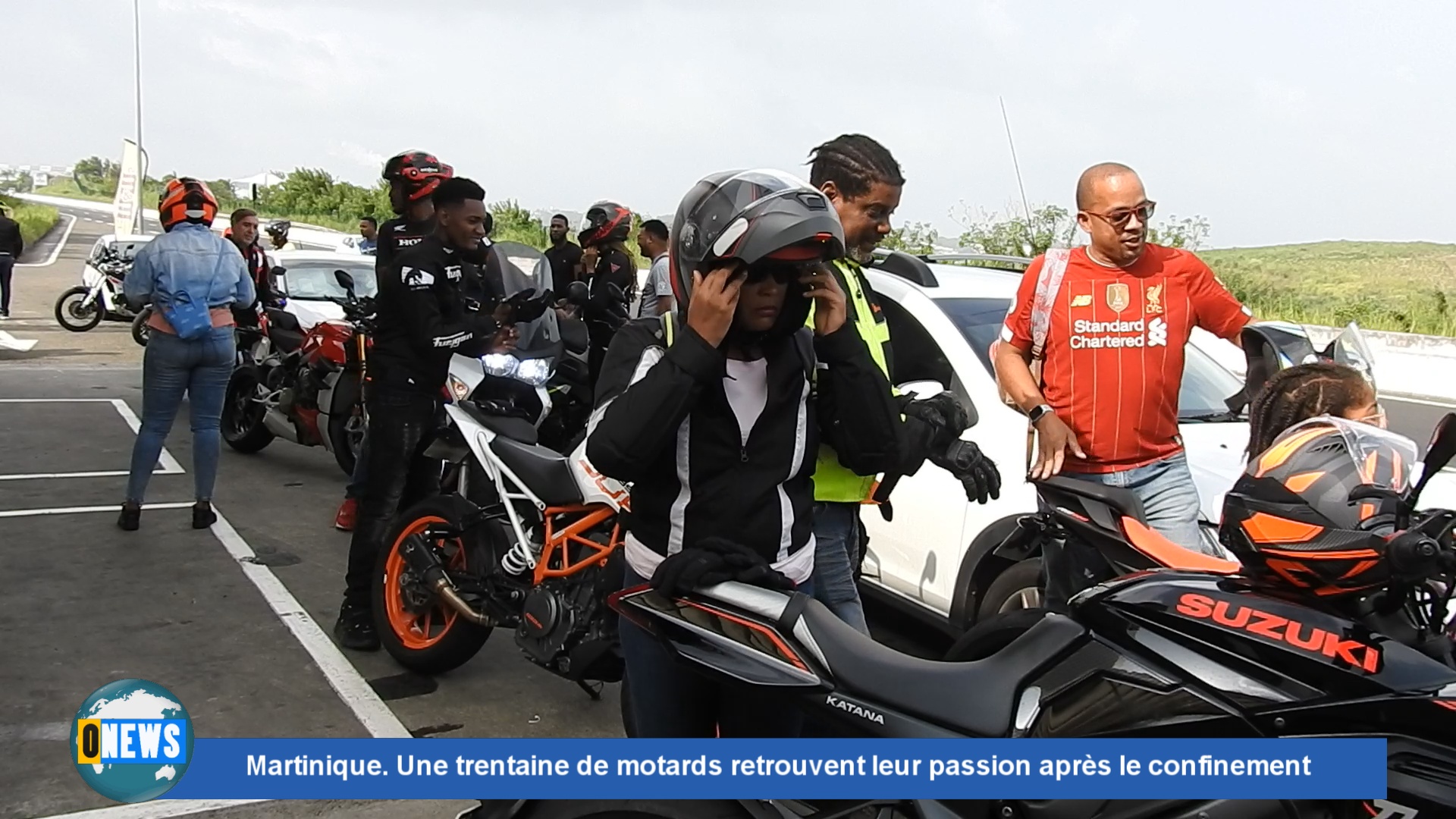 [Vidéo] Martinique. Une trentaine de motards retrouvent leur passion après le confinement