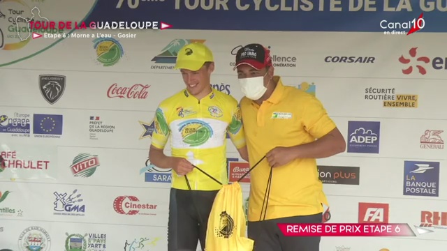 [Vidéo] Guadeloupe. 70ème  Tour cycliste. Cérémonie protocolaire 6ème étape
