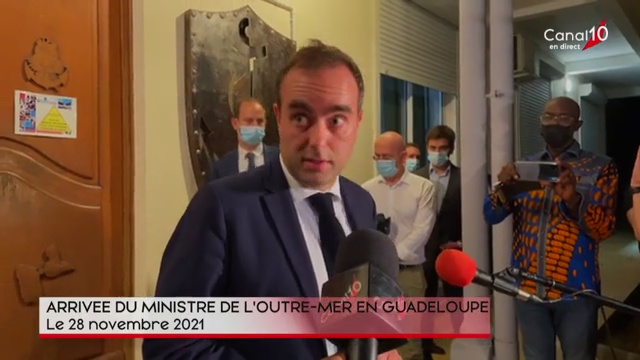 [Vidéo] Guadeloupe. Crise déclaration du Ministre des Outre mer dimanche soir